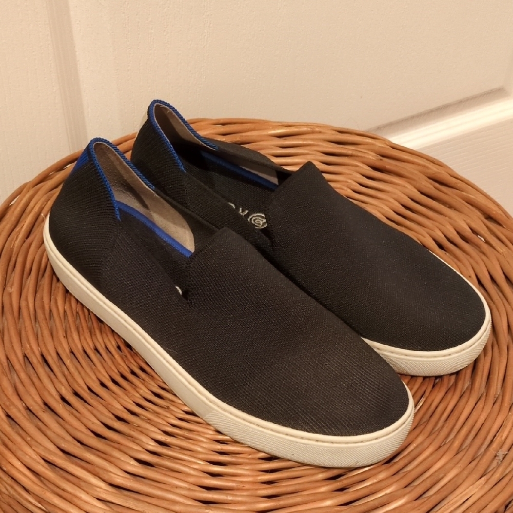 Rothys Black Classic Driving Loafers Womens 10